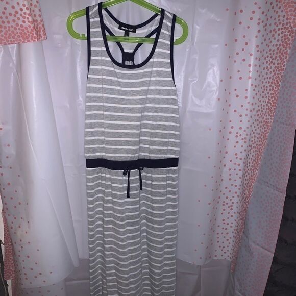 NWOT Long Striped Dress. Size L (12-14) - Picture 3 of 4